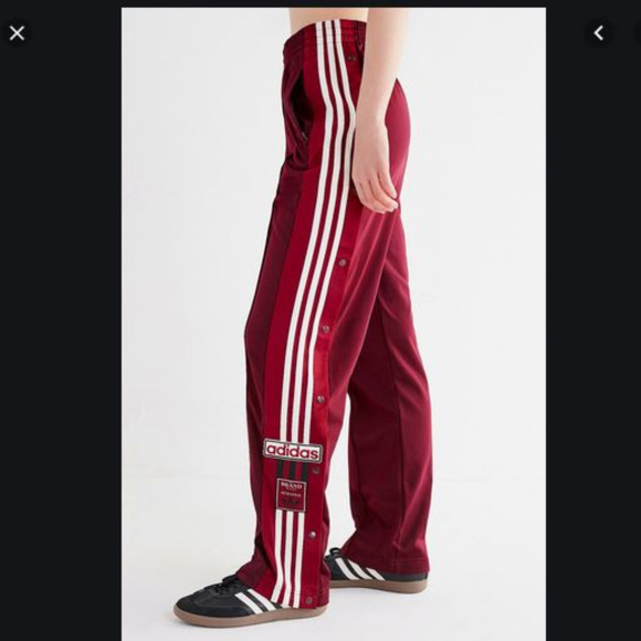 adidas Pants & Jumpsuits Adidas Maroon Tearaway Pants Nwt Poshmark
